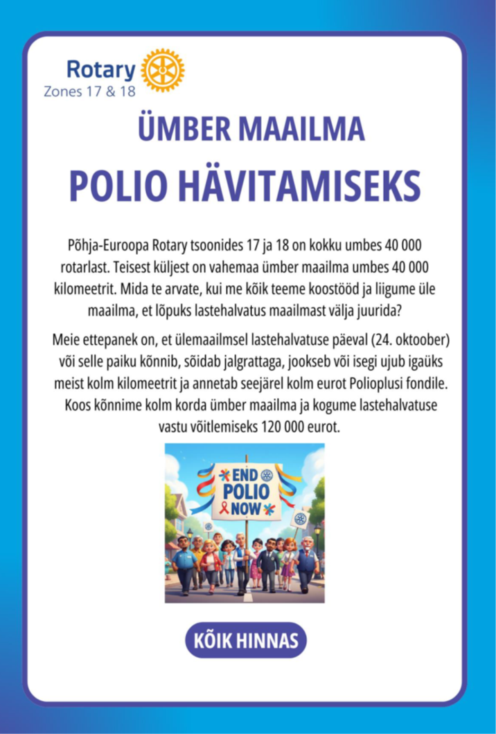 Ümber maailma polio hävitämiseks Ümber maailma polio hävitämiseks