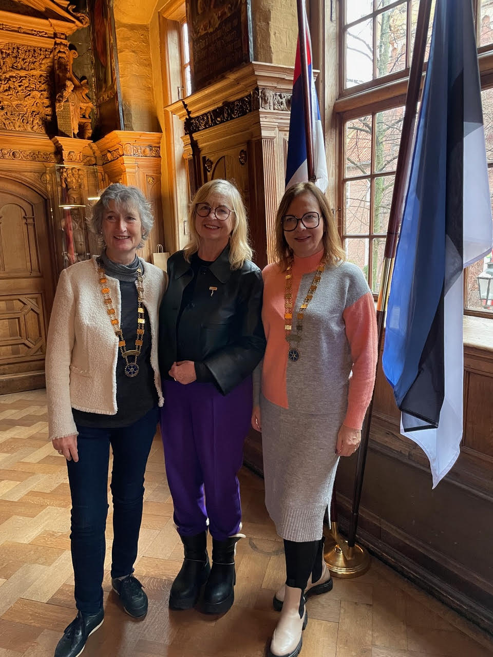 President of Lüneburg-Hanse martina Heincke, IPDG Aune Past and president of Tartu Hansa Hille Rätsep President of Lüneburg-Hanse Martina Heincke, IPDG Aune Past and president of Tartu Hansa Hille Rätsep