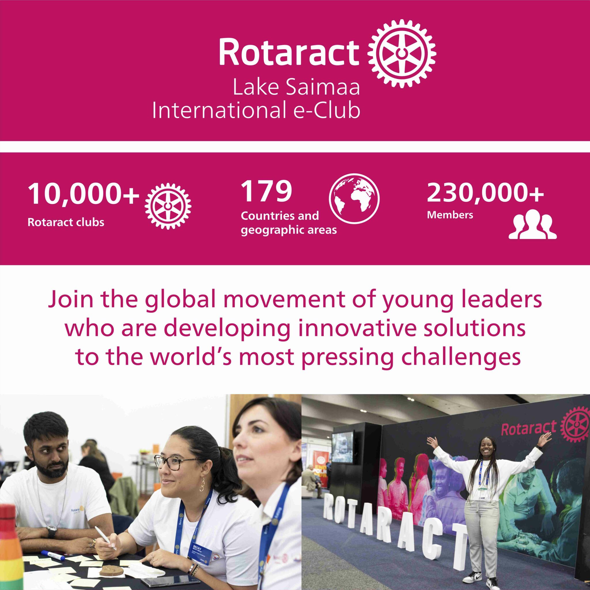 Rotaract Lake Saimaa International e-Club Facebook mainos