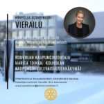 Kuusankoski to 23.02.23 klo 17 Intercity Avec - vierailemme yhdessä Kouvolan Rotaryklubin kanssa Kouvolan kaupunginjohtaja Marita Toikan vieraana kaupungintalolla