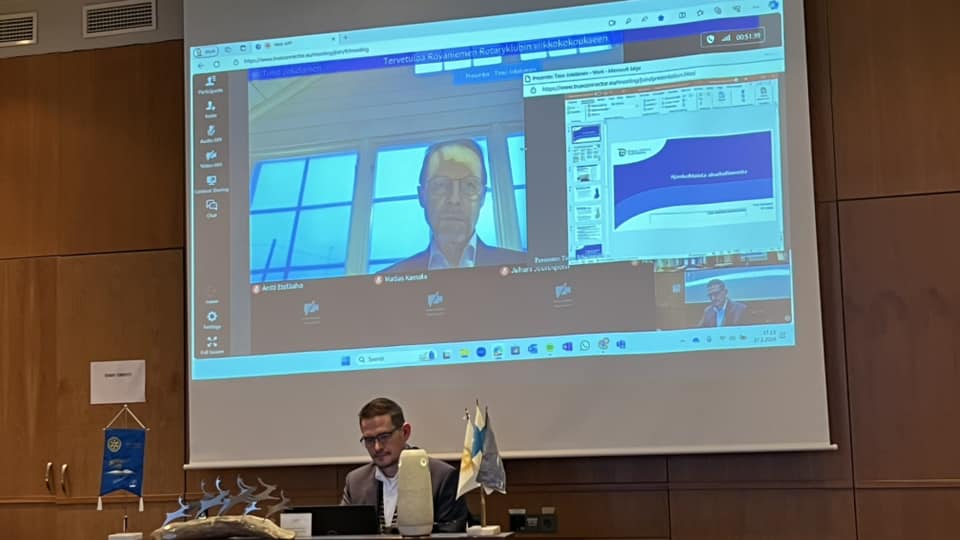 Brother Timo Jokelainen gave the presentation remotely from Sweden