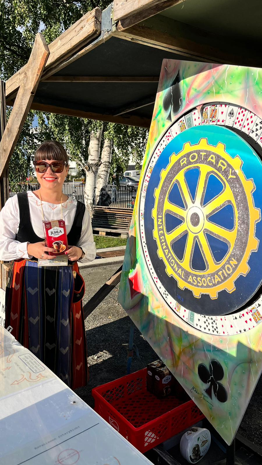 Petra Kurtti in Rotary roulette in 2023.