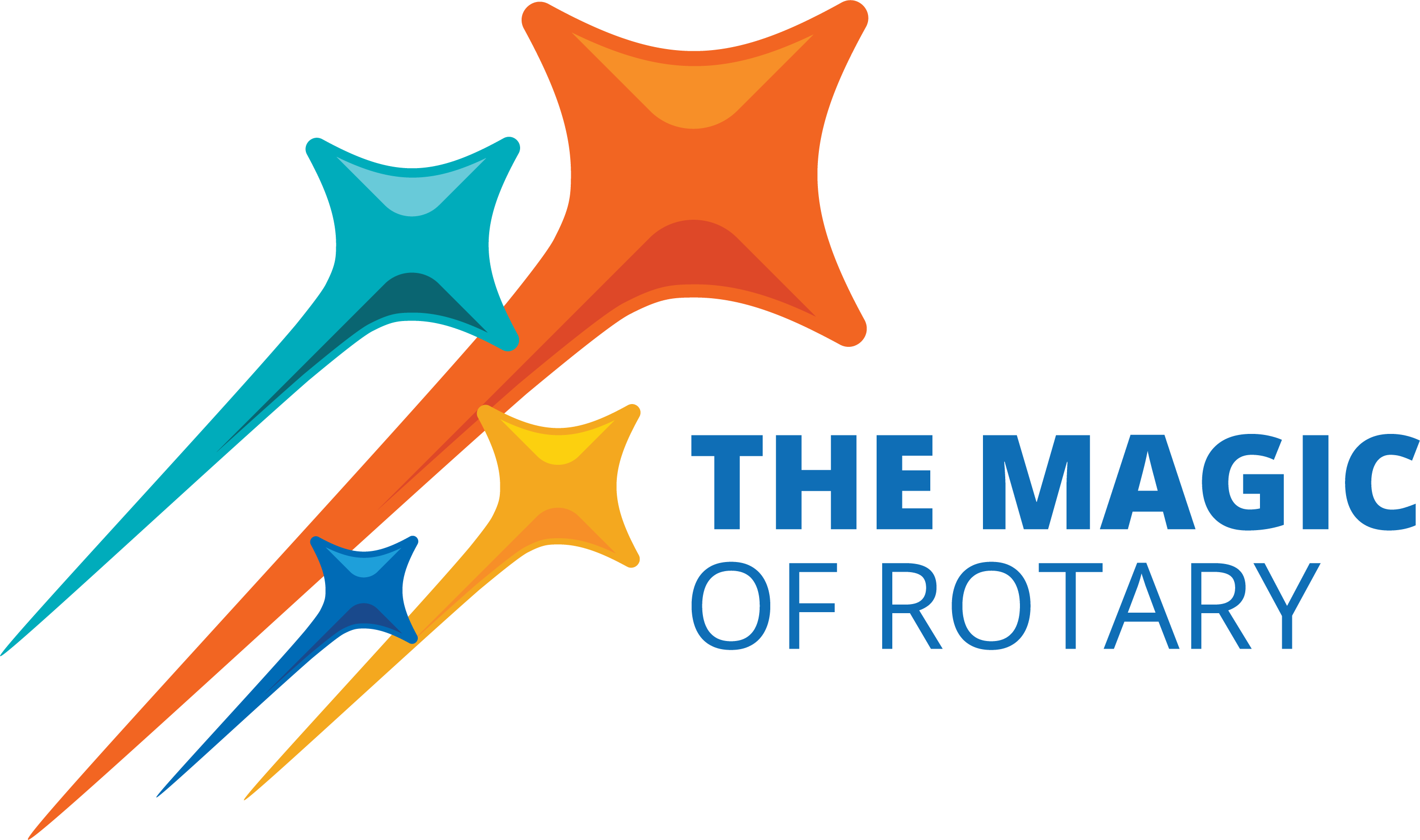 Rotaryvuoden 2024-2025 teemalogo The Magic of Rotary